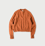 45R Shetland Cable Felted Sweater