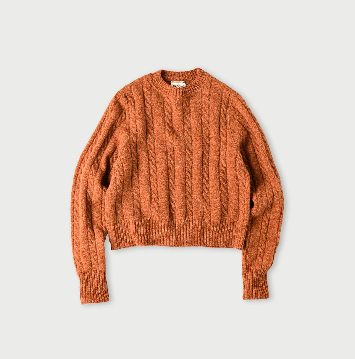 45R Shetland Cable Felted Sweater - Image 3