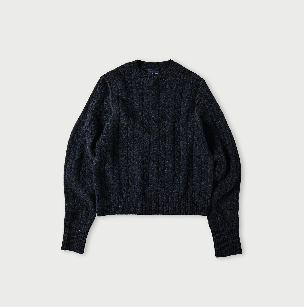 45R Shetland Cable Felted Sweater - Image 6
