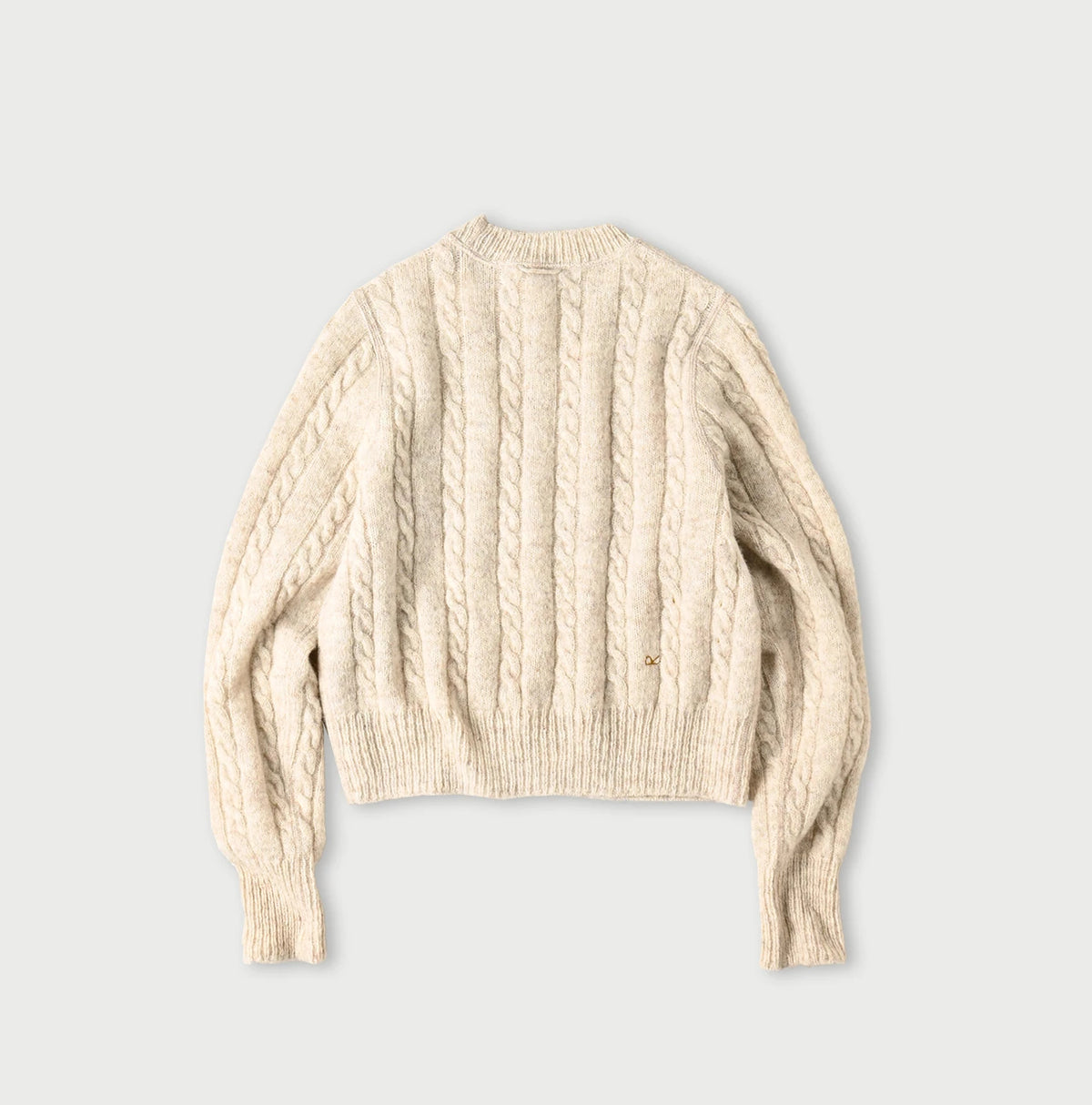 45R Shetland Cable Felted Sweater