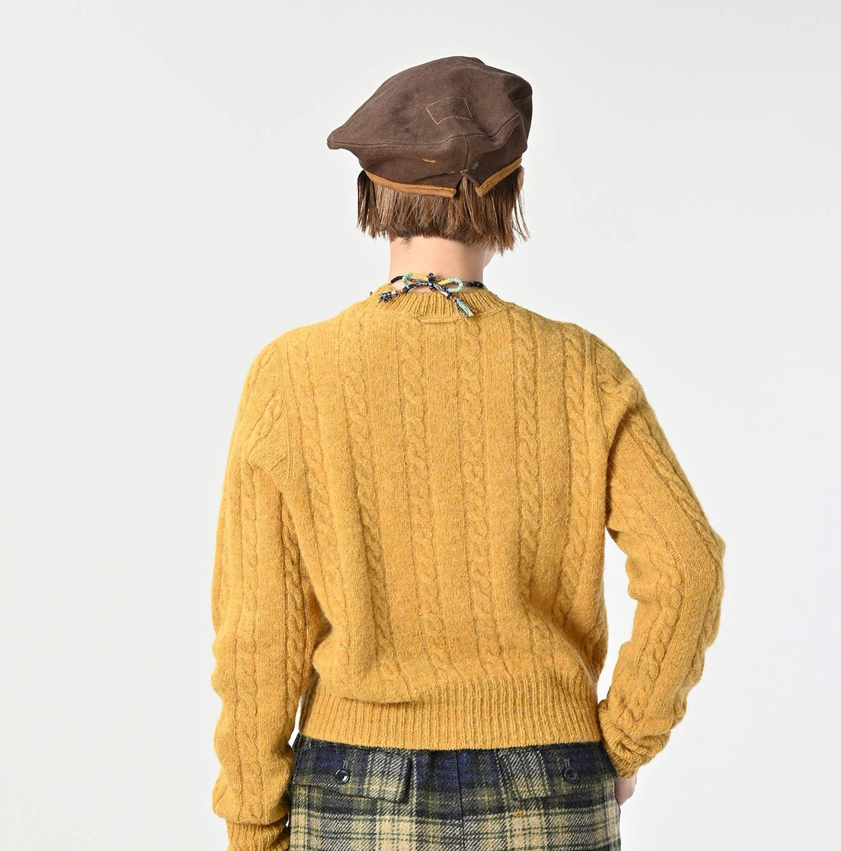 45R Shetland Cable Felted Sweater - Image 12
