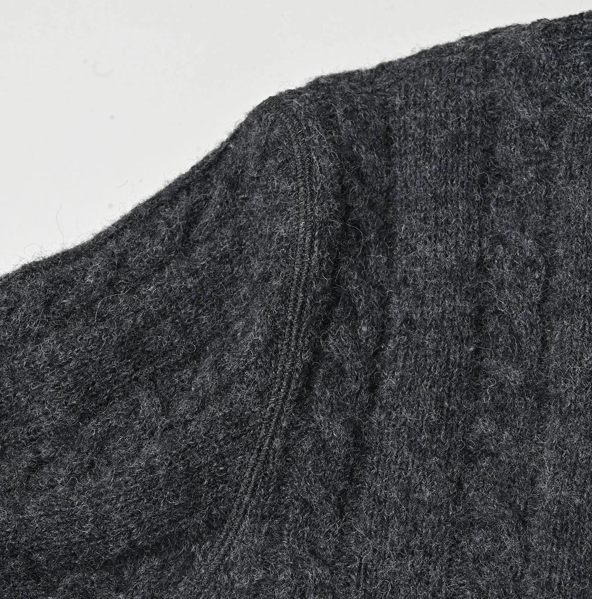 45R Shetland Cable Felted Sweater