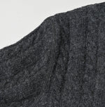 45R Shetland Cable Felted Sweater