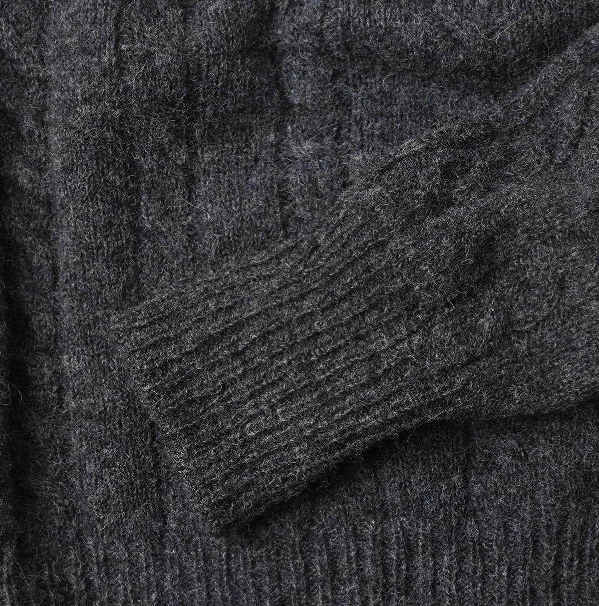45R Shetland Cable Felted Sweater