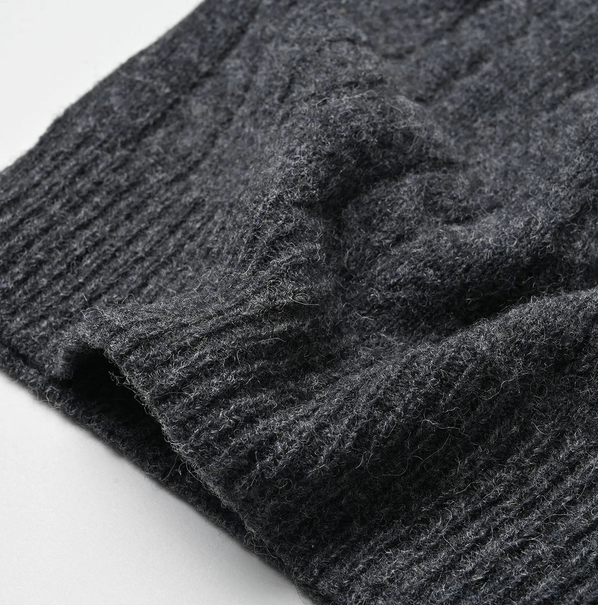 45R Shetland Cable Felted Sweater - Image 21