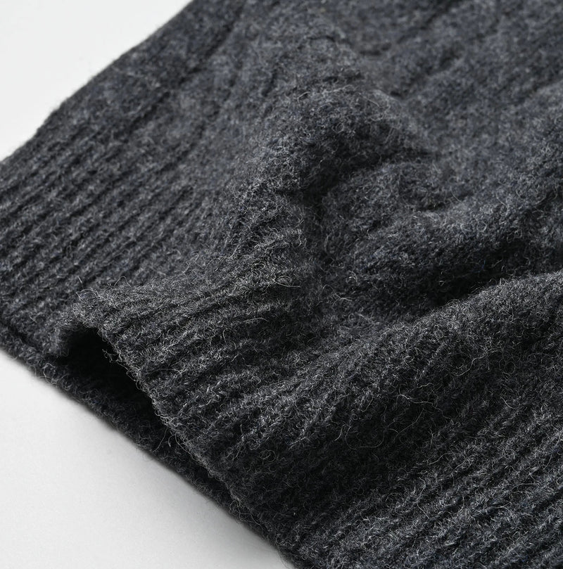 45R Shetland Cable Felted Sweater - Image 21