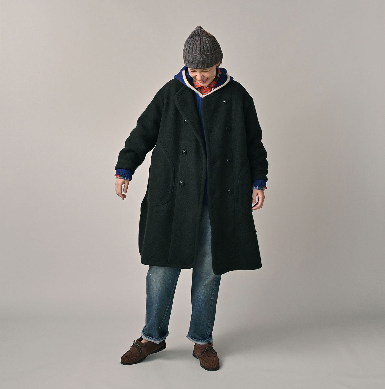 45R Felted Knit Tyrolean Coat