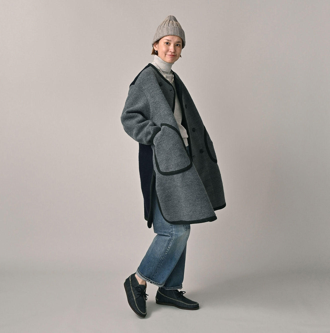 45R Felted Knit Tyrolean Coat