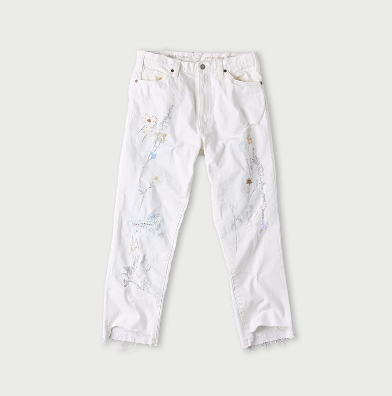 45R Appare Rye Mugi Denim Crosby5 - Anemone White