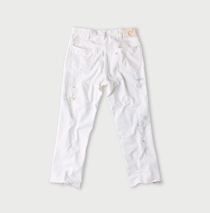 Appare Rye Mugi Denim Crosby5 - Anemone White (34 in)