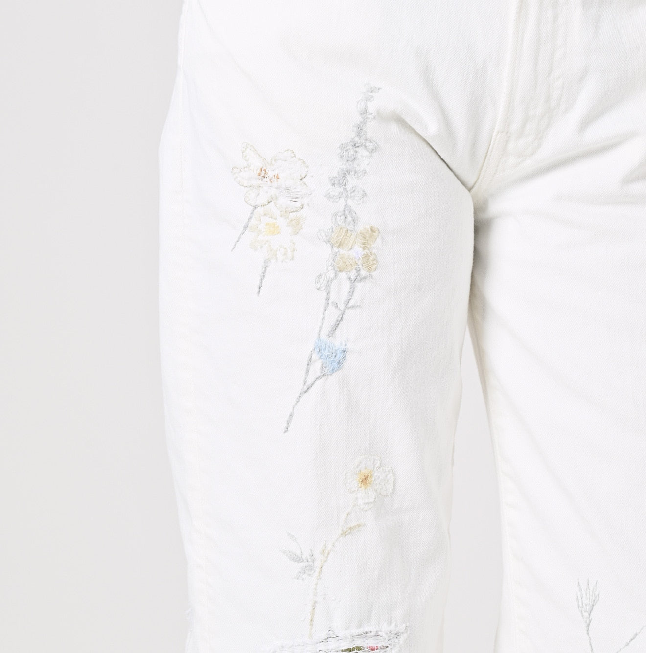 Appare Rye Mugi Denim Crosby5 - Anemone White (34 in)