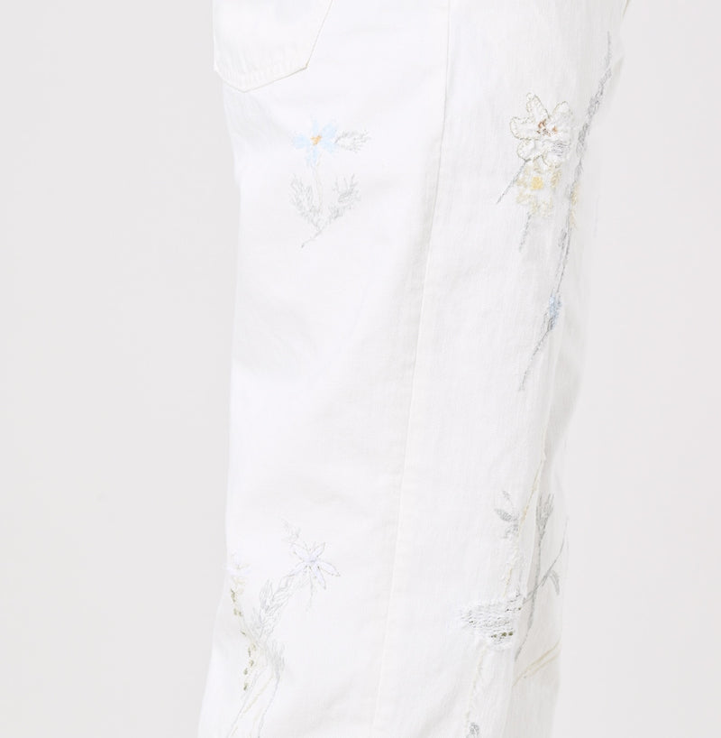 Appare Rye Mugi Denim Crosby5 - Anemone White (34 in)