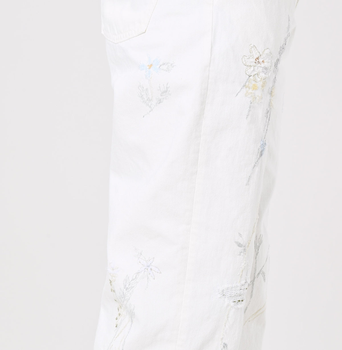 Appare Rye Mugi Denim Crosby5 - Anemone White (34 in)