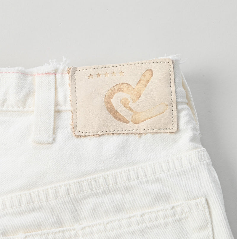 Appare Rye Mugi Denim Crosby5 - Anemone White (34 in)