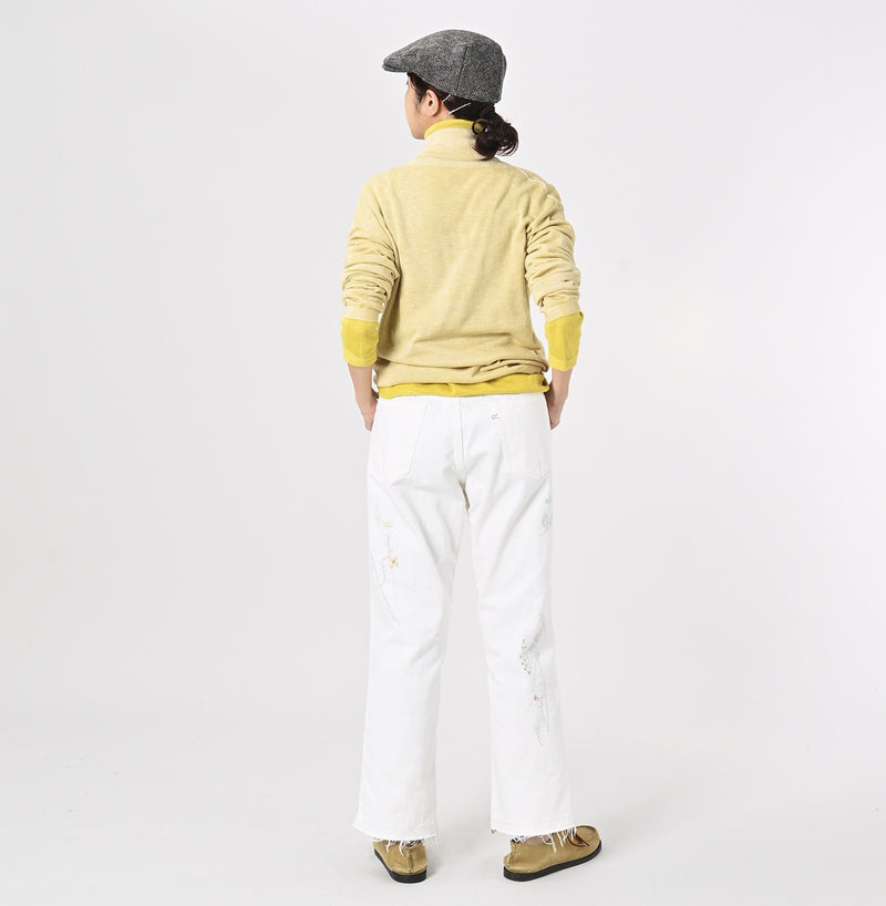Appare Rye Mugi Denim Crosby5 - Anemone White (34 in)