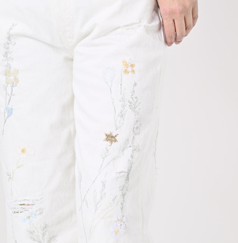 Appare Rye Mugi Denim Crosby5 - Anemone White (34 in)