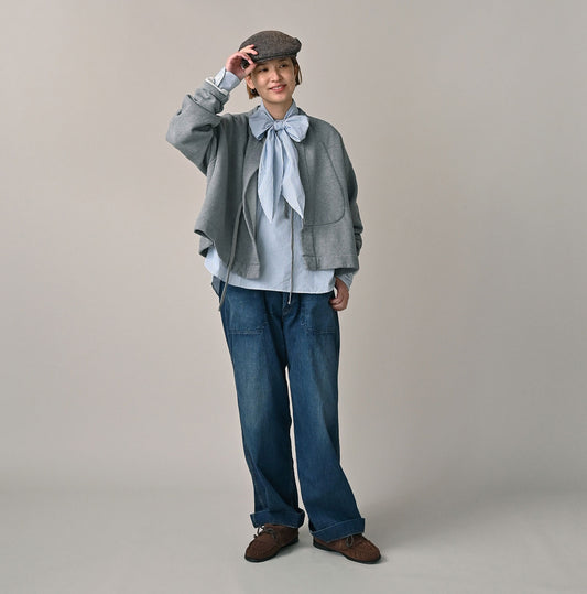 45R ONEONE Cotton Fleece Bolero (Top-dyed)