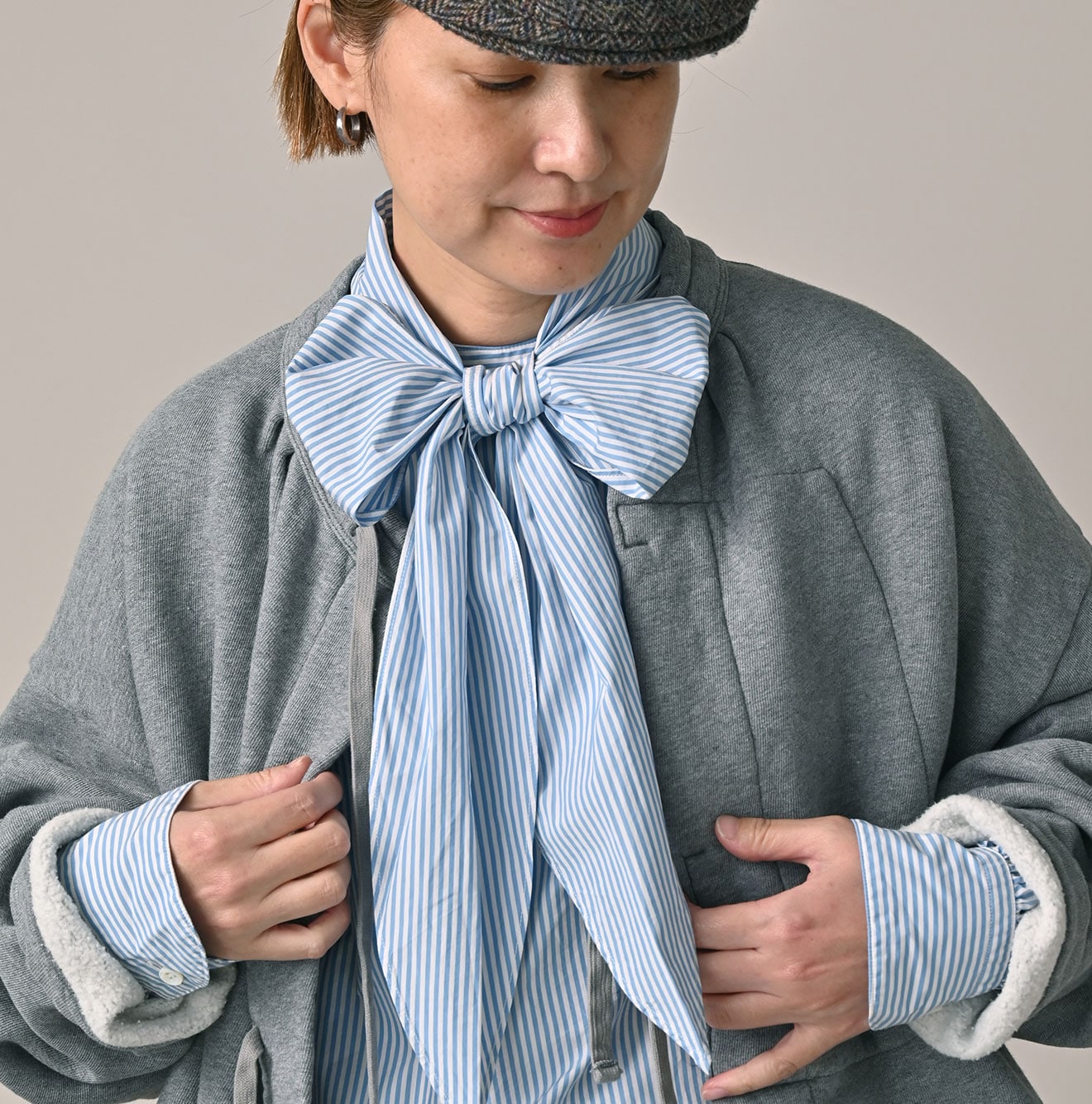 45R ONEONE Cotton Fleece Bolero (Top-dyed)