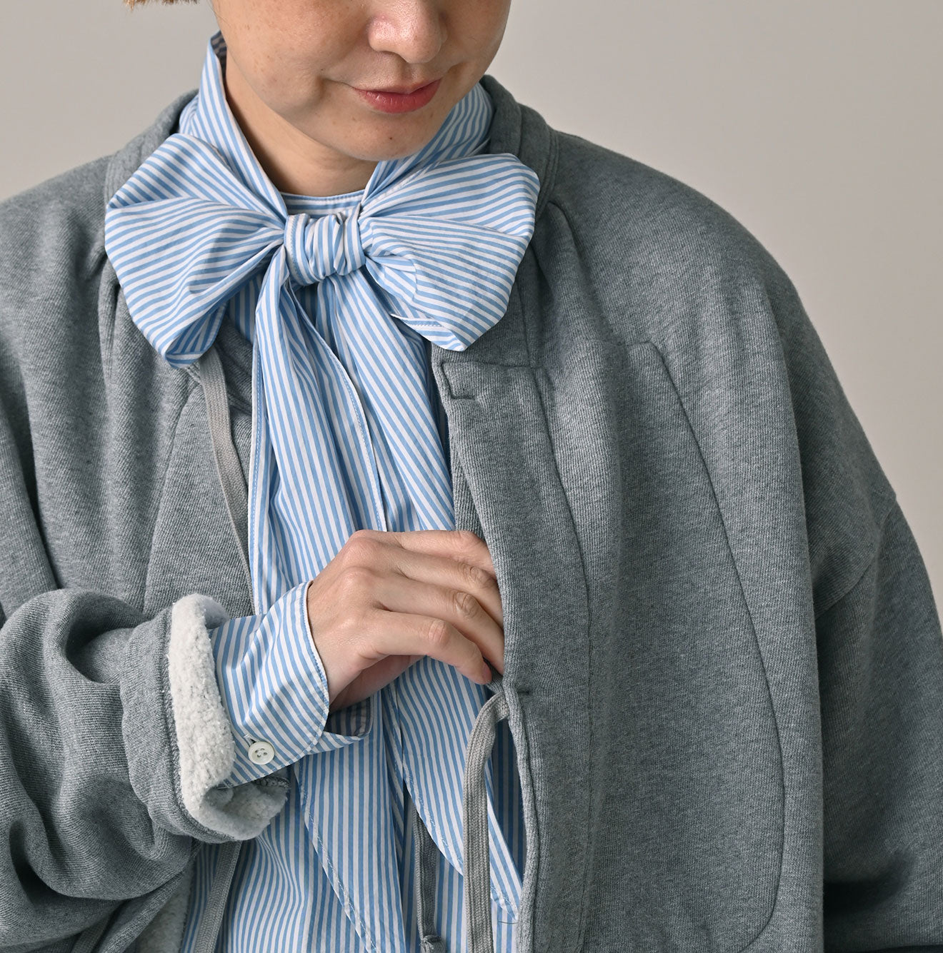 45R ONEONE Cotton Fleece Bolero (Top-dyed)