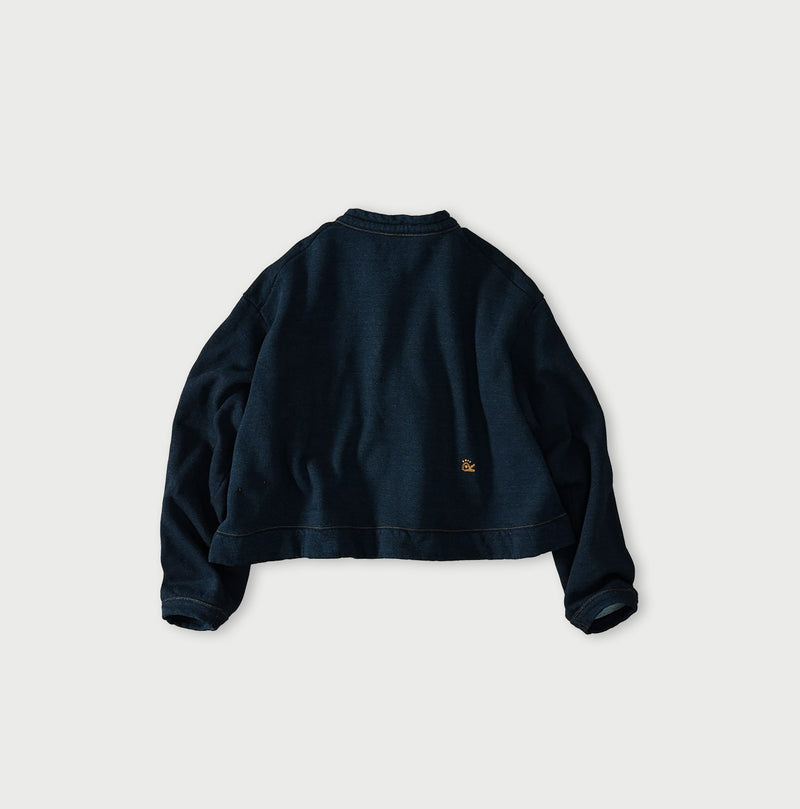 45R ONEONE Indigo Cotton Fleece Bolero