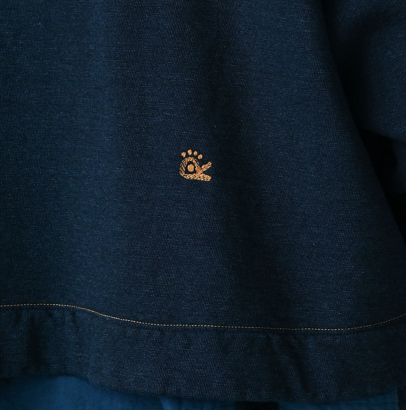 45R ONEONE Indigo Cotton Fleece Bolero