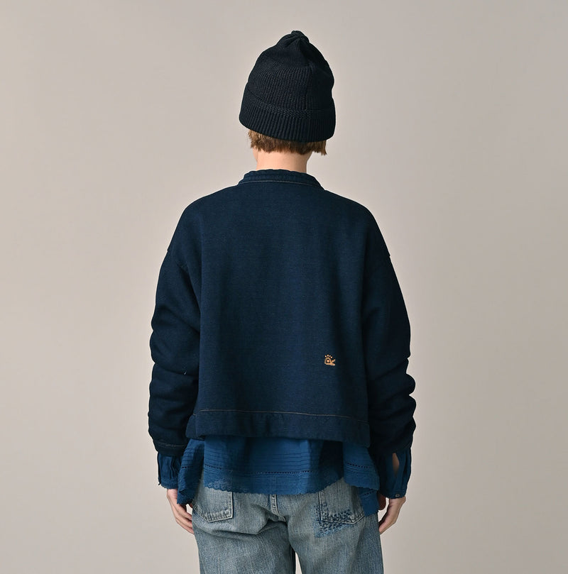 45R ONEONE Indigo Cotton Fleece Bolero