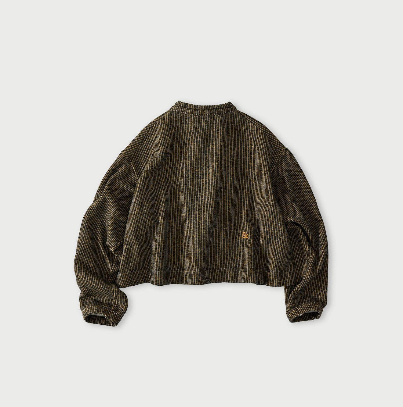 45R ONEONE Indigo Hickory Cotton Fleece Bolero