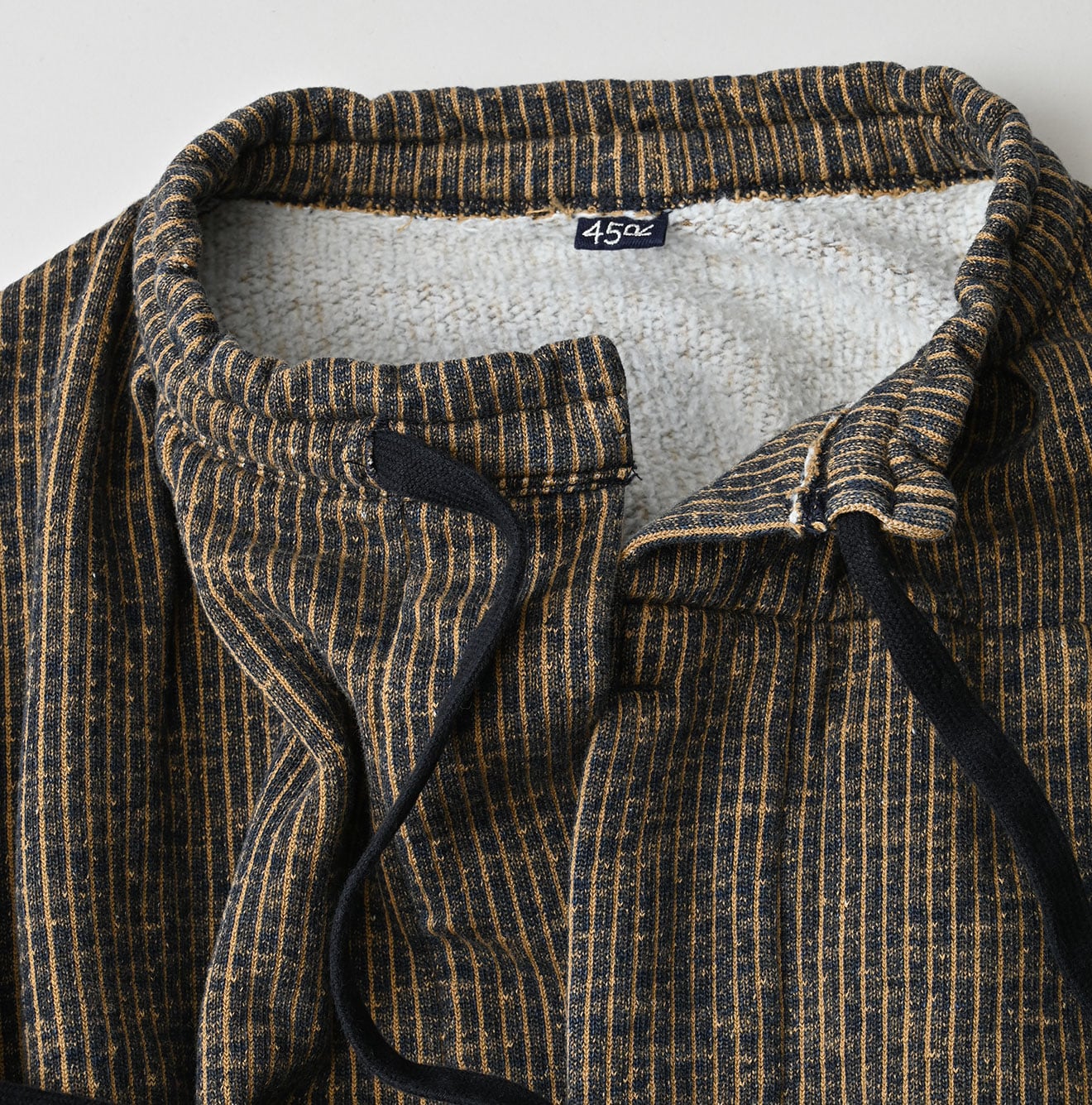 45R ONEONE Indigo Hickory Cotton Fleece Bolero