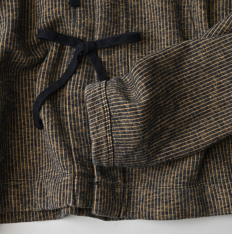 45R ONEONE Indigo Hickory Cotton Fleece Bolero