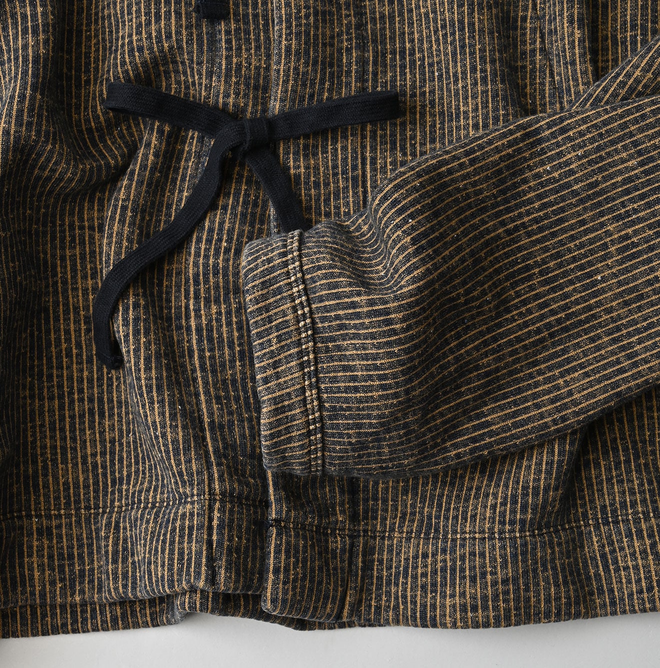 45R ONEONE Indigo Hickory Cotton Fleece Bolero