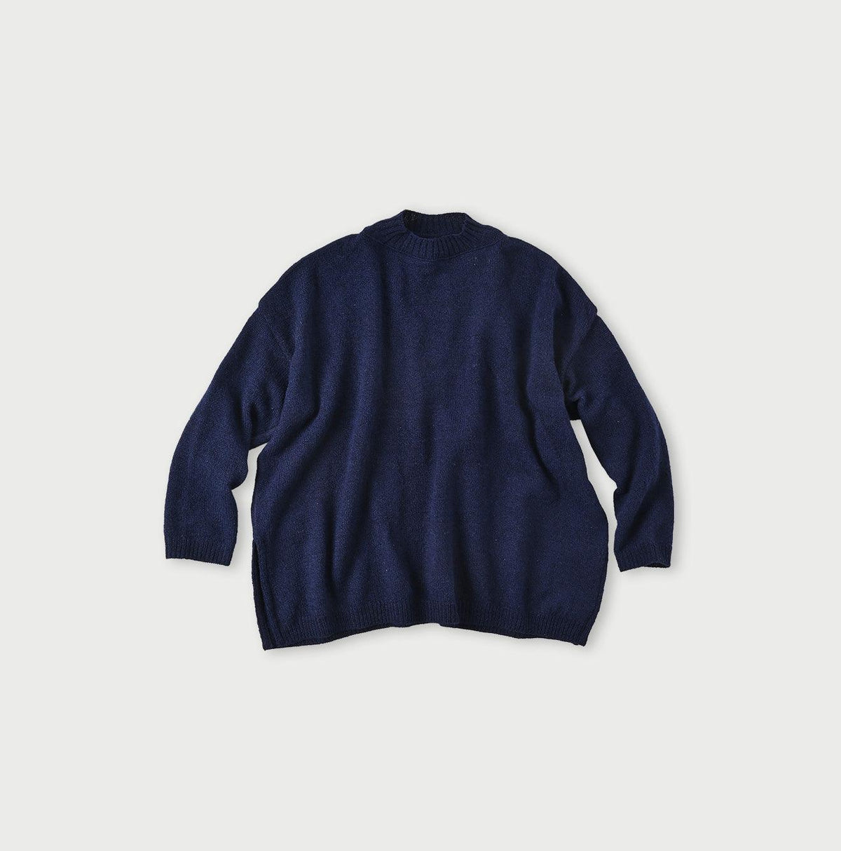 Shetland Super Gauze Big Slit Sweater