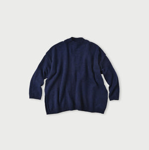 Shetland Super Gauze Big Slit Sweater