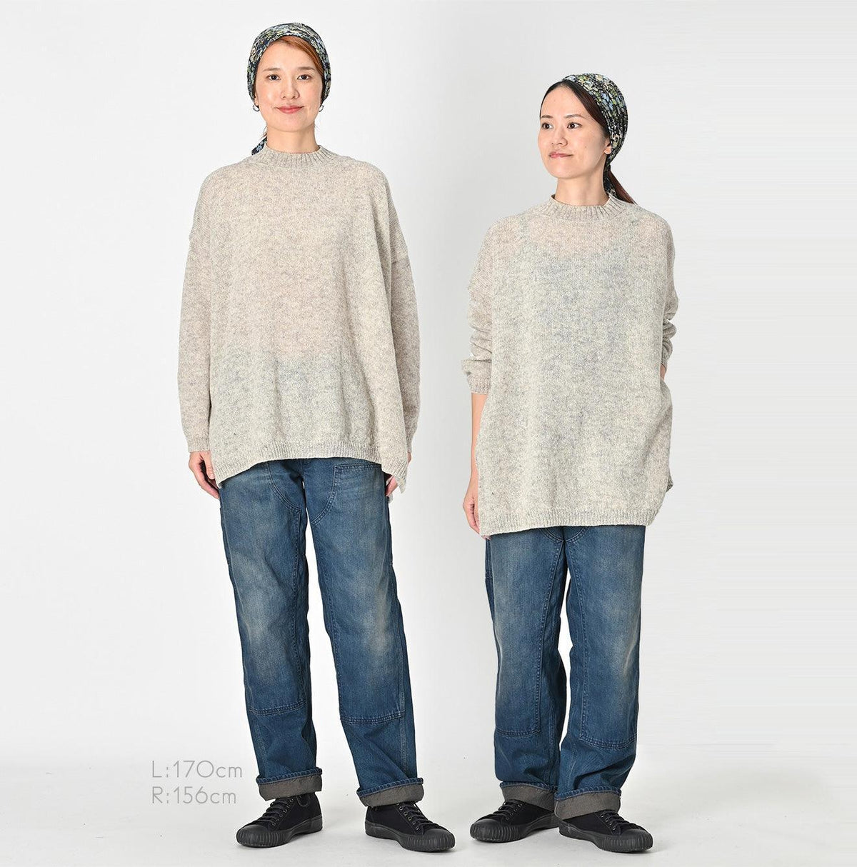 Shetland Super Gauze Big Slit Sweater