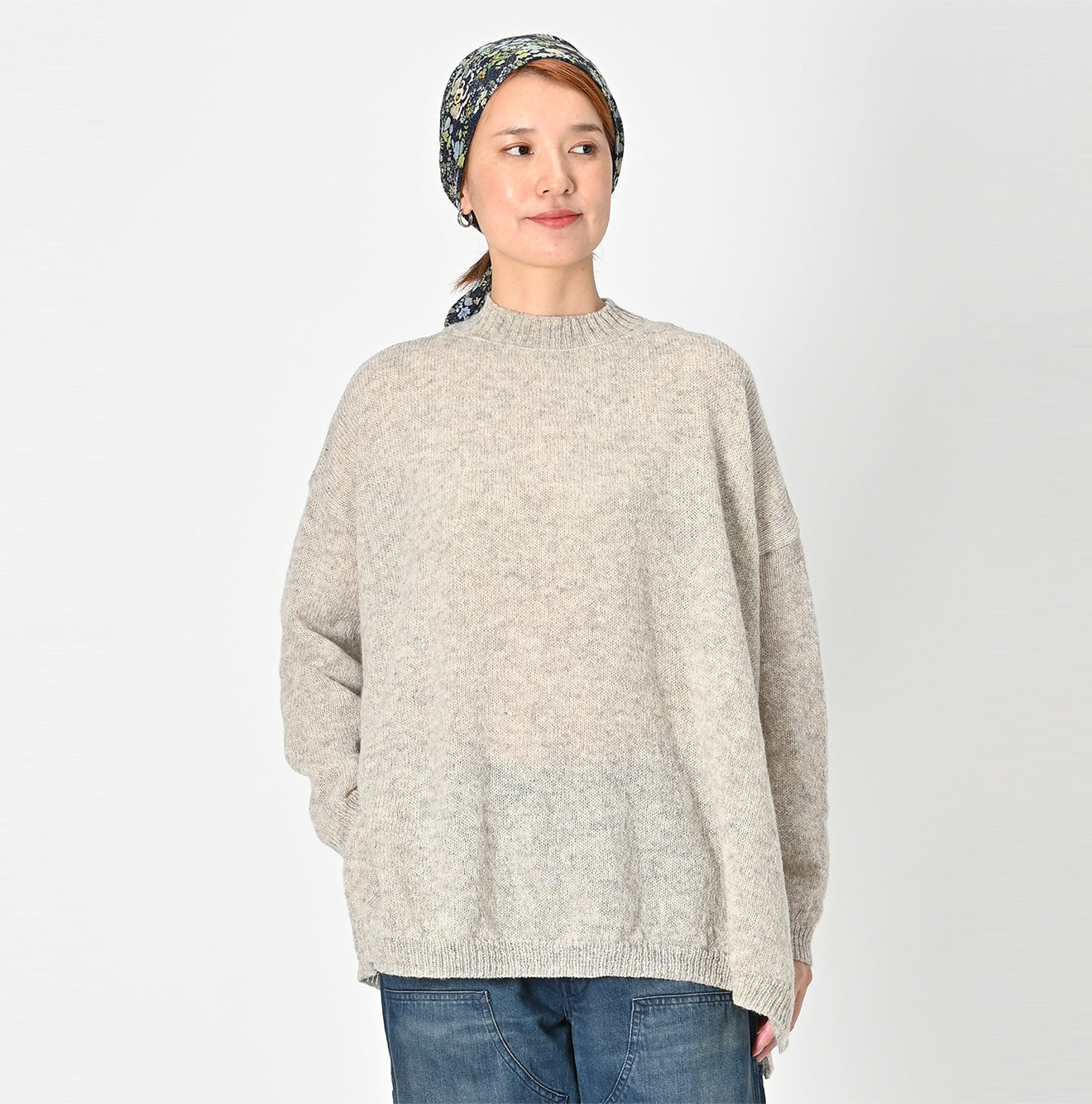 Oversized Virgin Wool Ottoman Rollneck Sweater