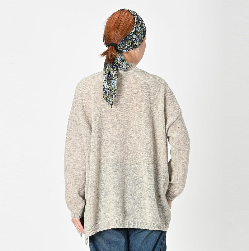 Shetland Super Gauze Big Slit Sweater