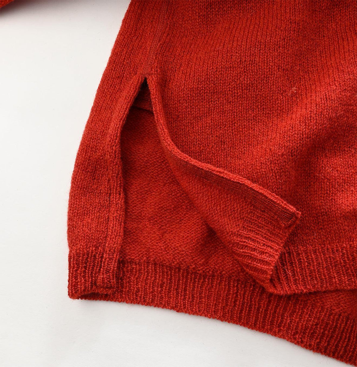 Shetland Super Gauze Big Slit Sweater