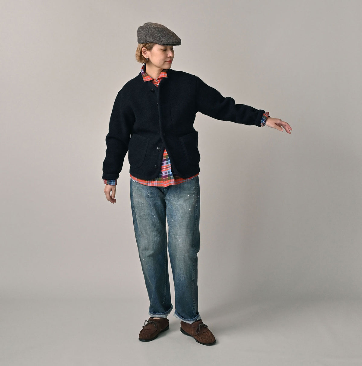 45R Felted Knit 908 Tyrolean Cardigan