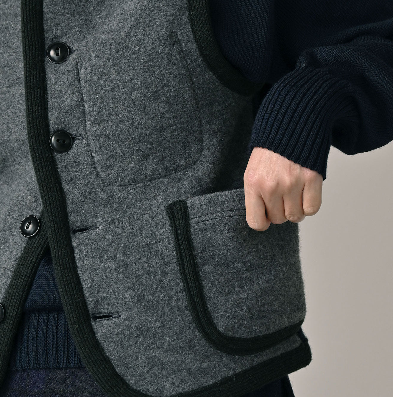 45R Felted Knit Tyrolean 908 Vest