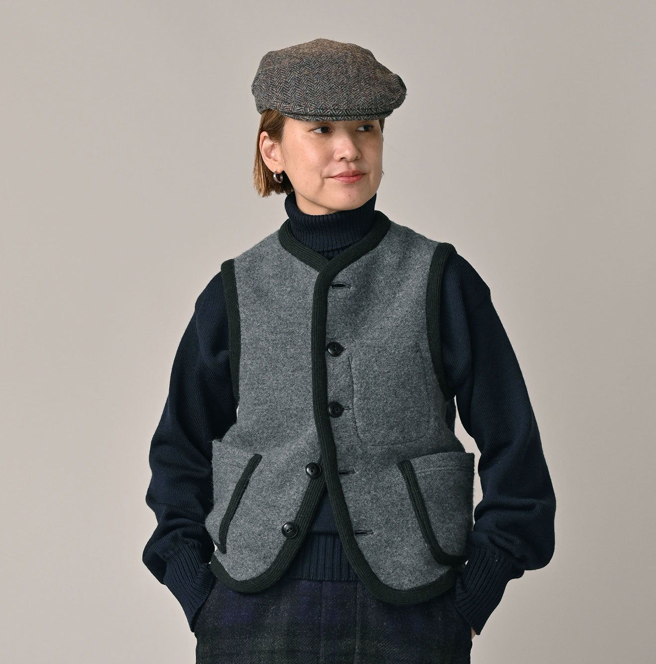 45R Felted Knit Tyrolean 908 Vest