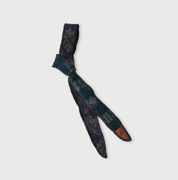 45R Felted Jacquard Patchwork Tie