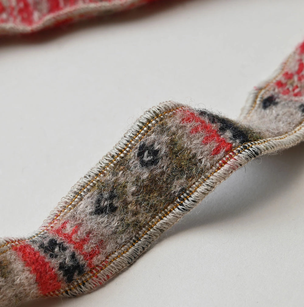 45R Felted Jacquard Patchwork Tie