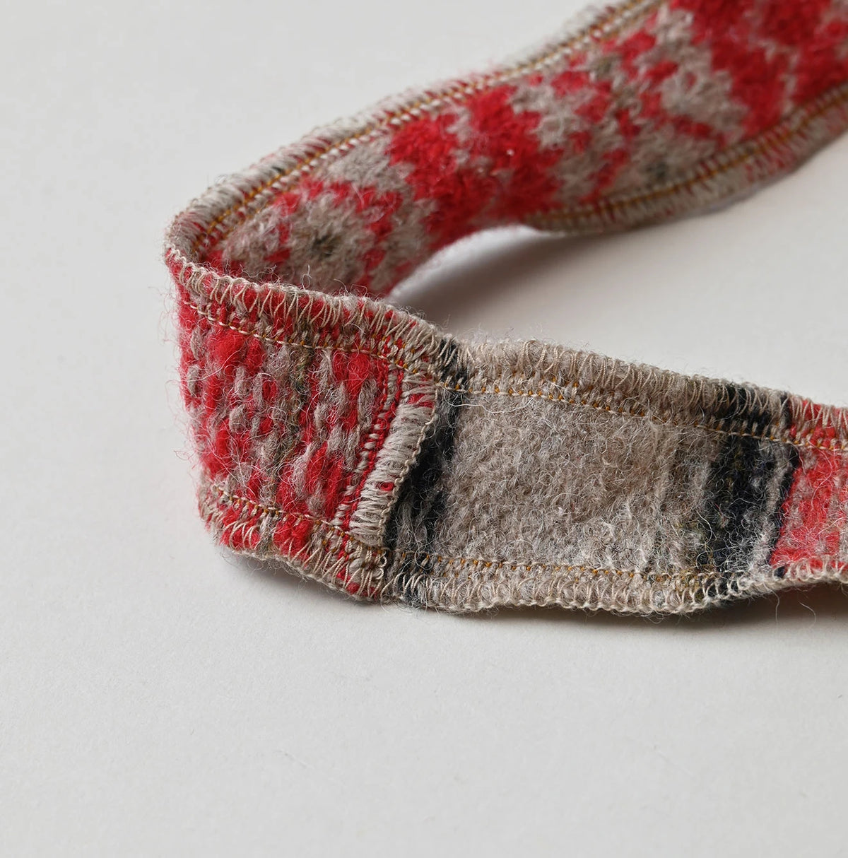 45R Felted Jacquard Patchwork Tie