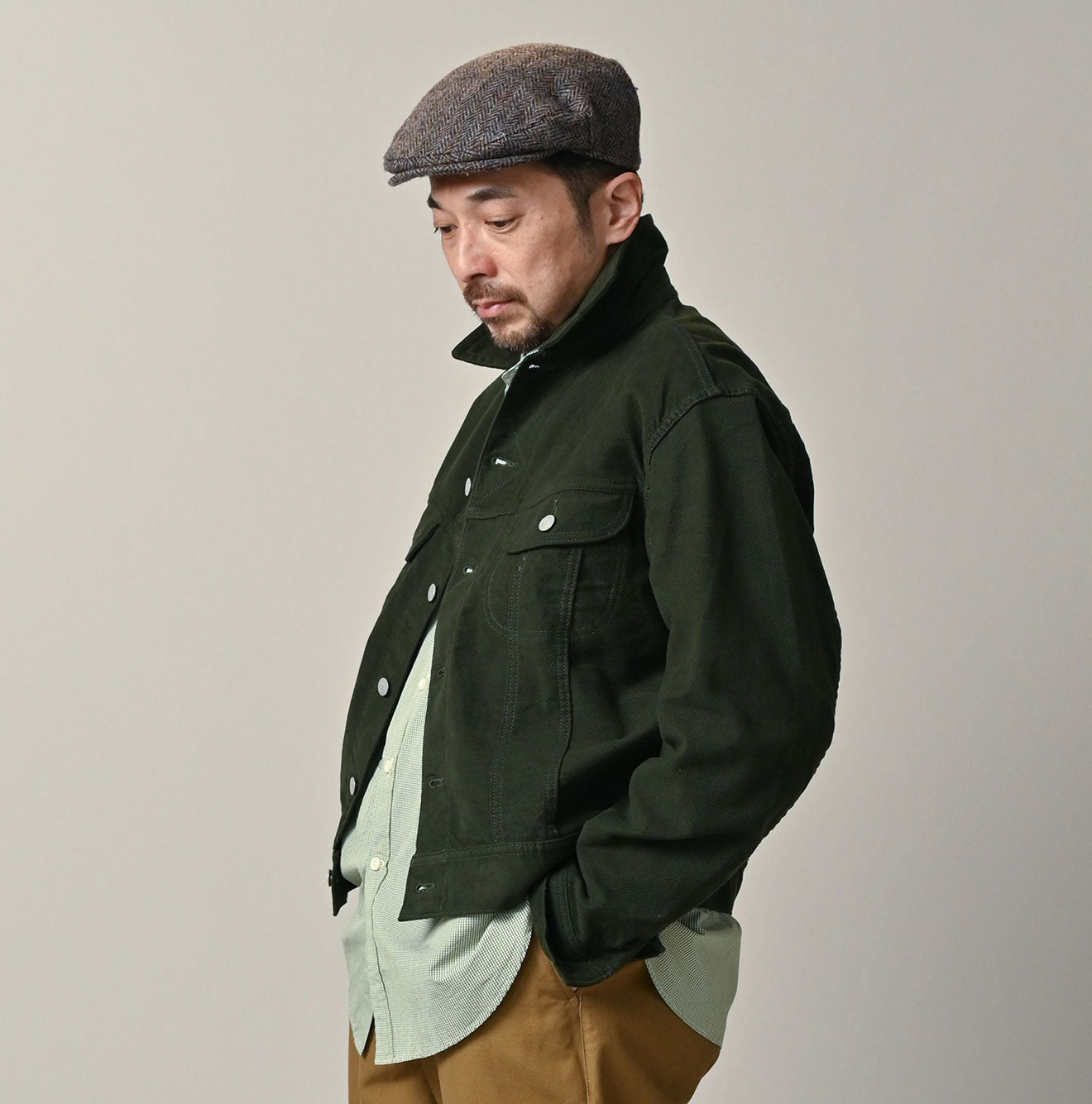 Futatabi Mole Serge Stretch Hikohime Jacket