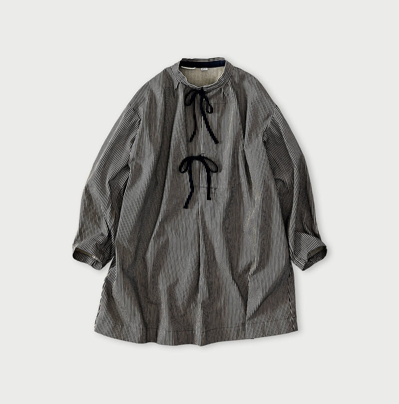 ONEONE Indigo Hickory Military Smocking Shirt