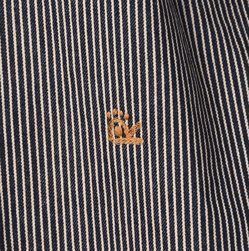 ONEONE Indigo Hickory Military Smocking Shirt