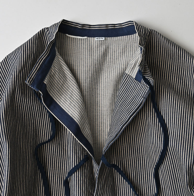 ONEONE Indigo Hickory Military Smocking Shirt - Image 9
