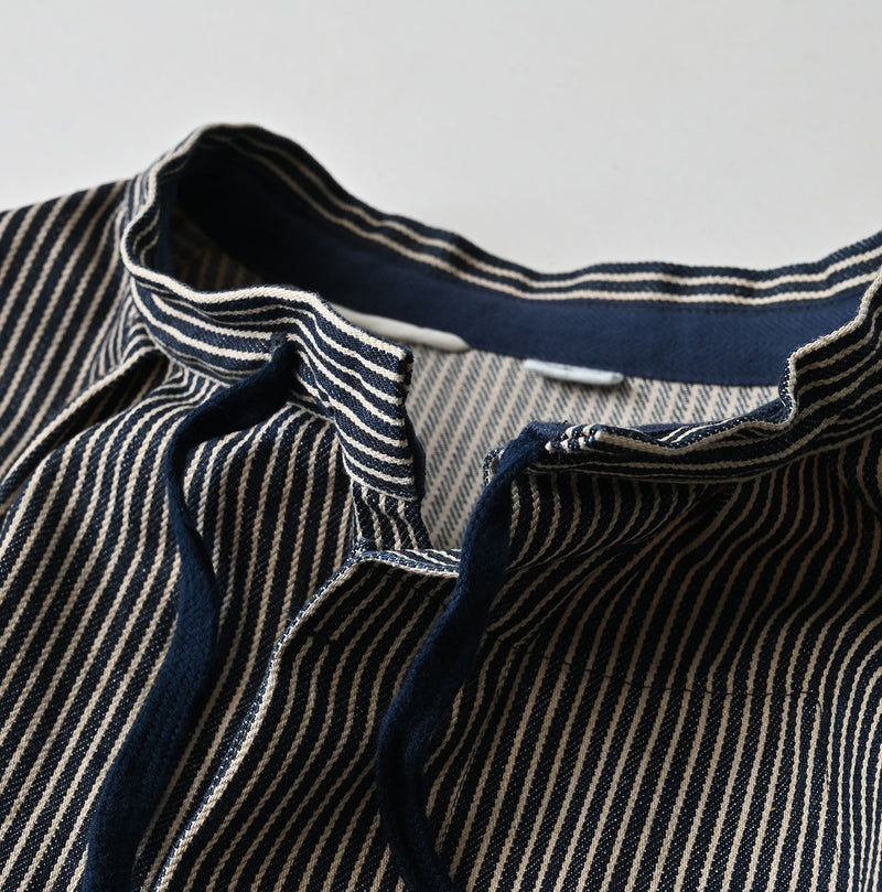 ONEONE Indigo Hickory Military Smocking Shirt