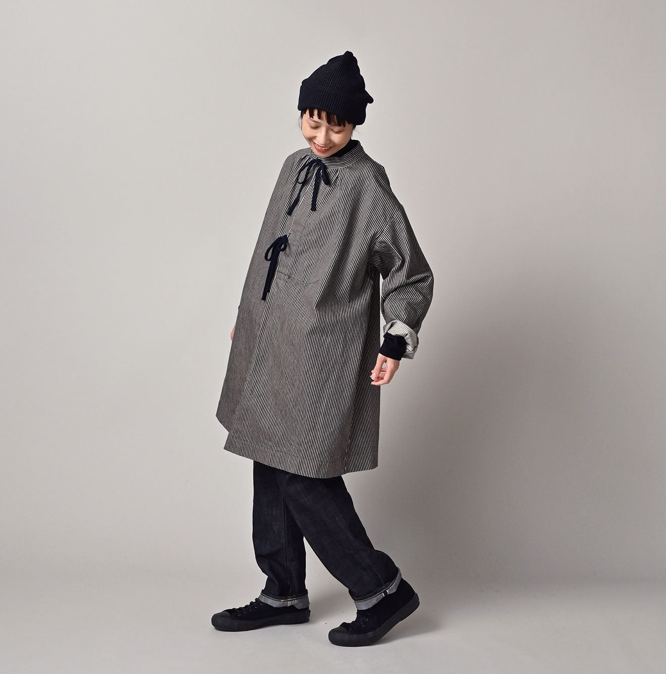 ONEONE Indigo Hickory Military Smocking Shirt