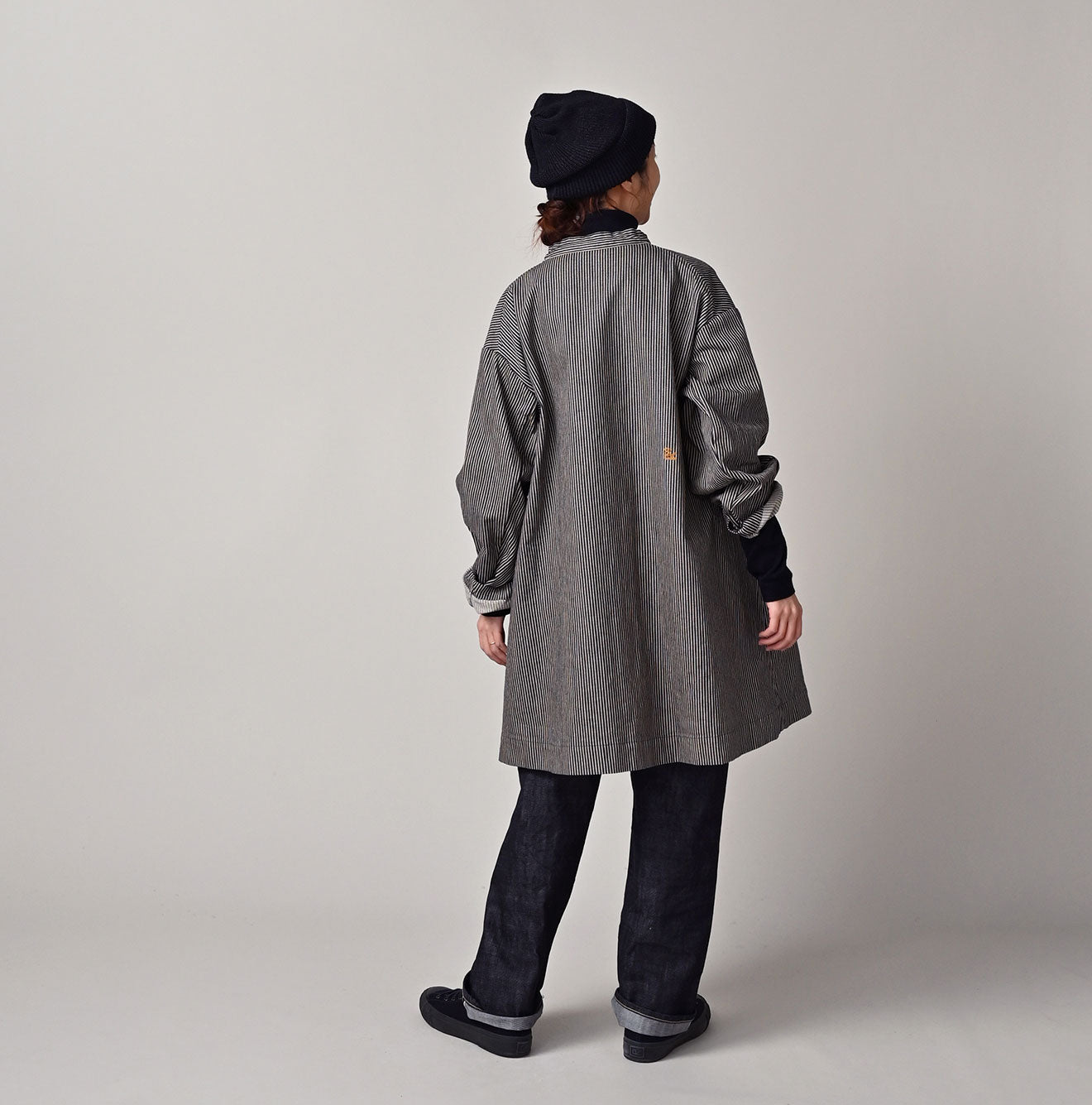 ONEONE Indigo Hickory Military Smocking Shirt