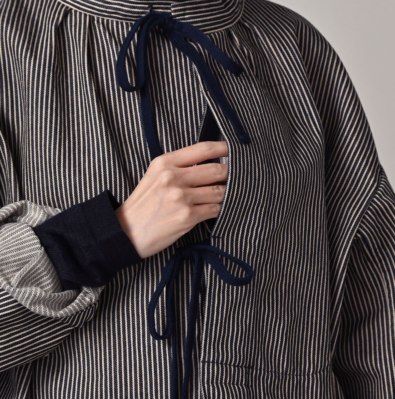 ONEONE Indigo Hickory Military Smocking Shirt